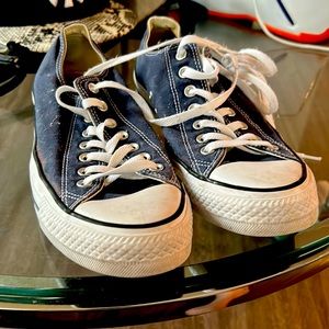 Low Top Blue Converse Size 11